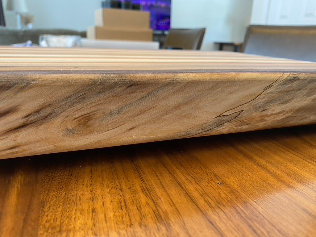 End Grain Cutting Board with Board Wax