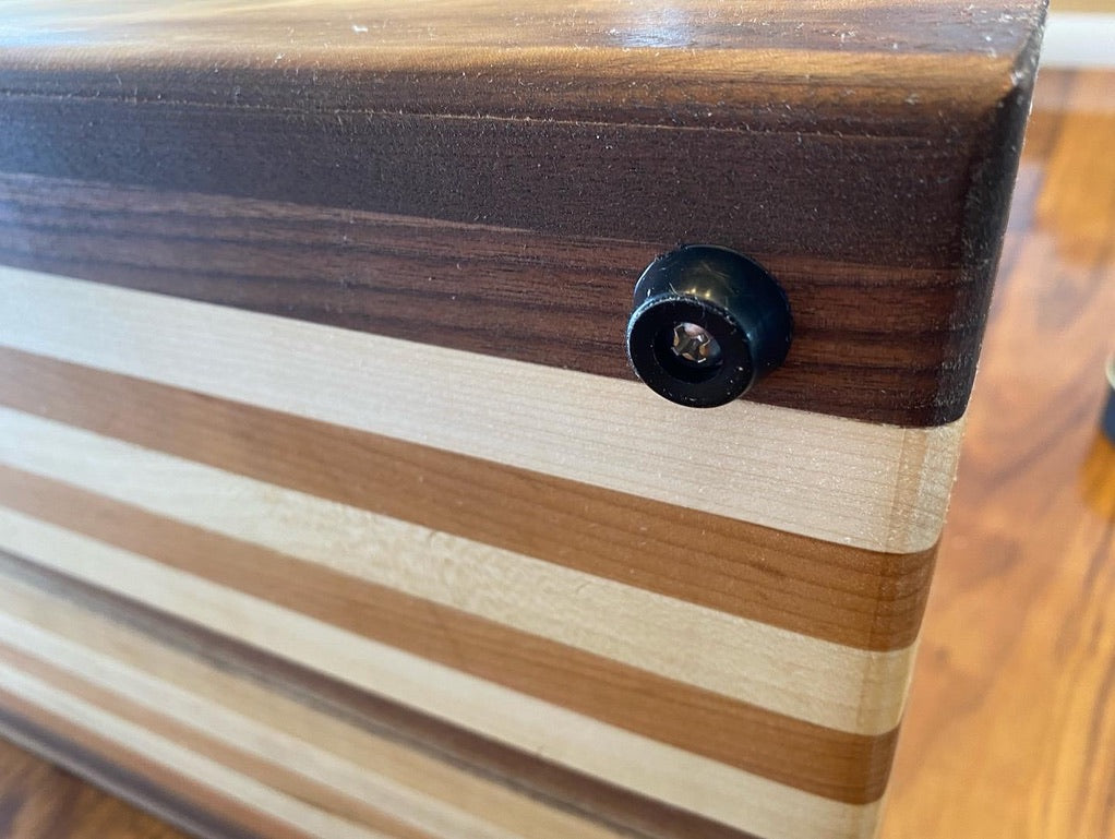 End Grain Cutting Board with Board Wax