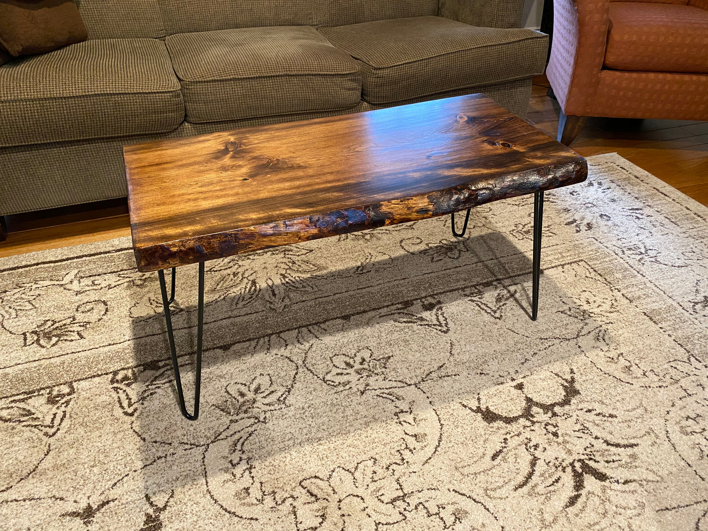 Live Edge Coffee Table - Dark or Natural
