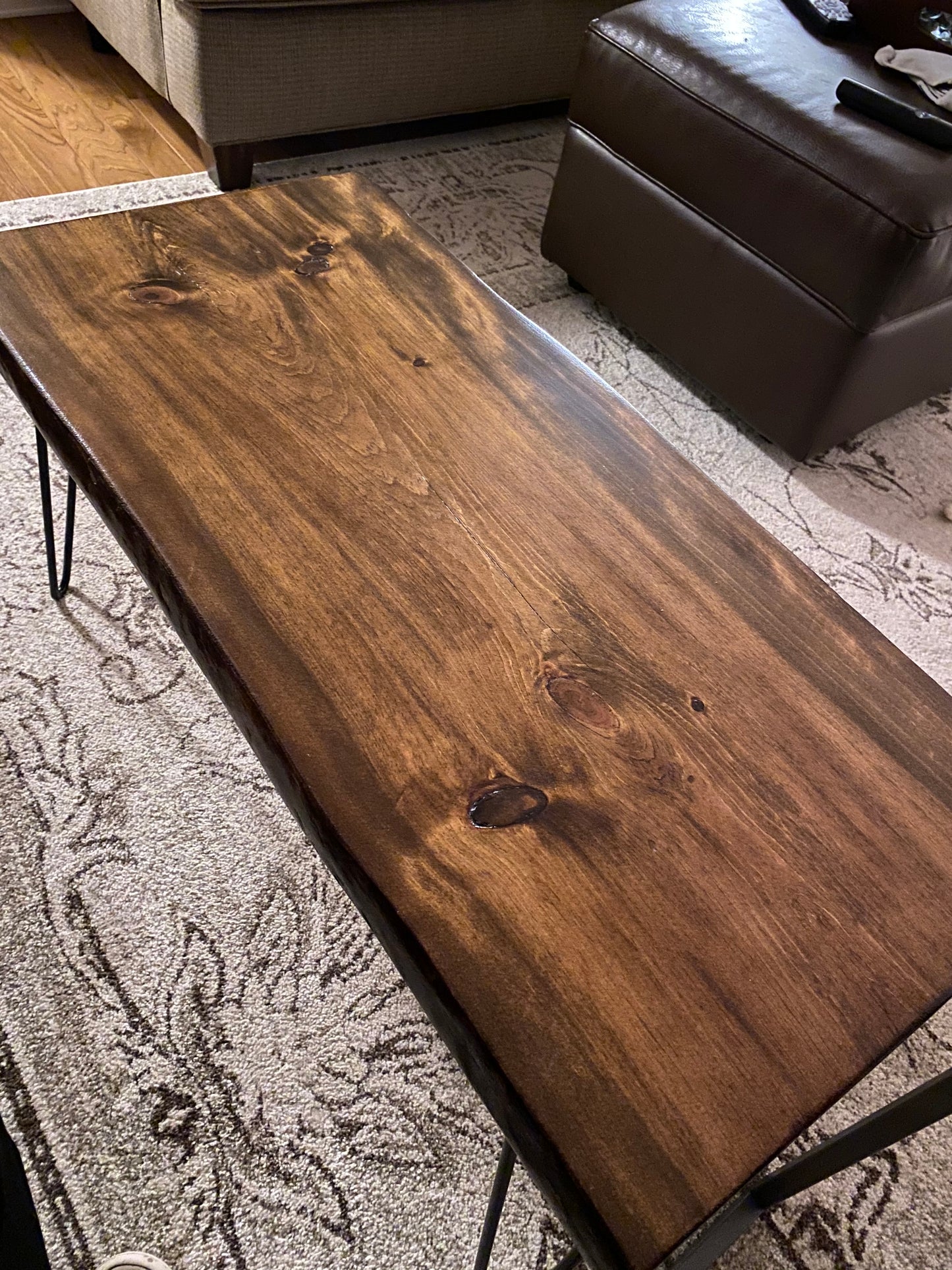 Live Edge Coffee Table - Dark or Natural