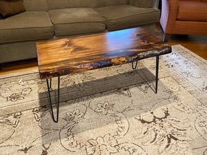 Live Edge Coffee Table - Dark or Natural